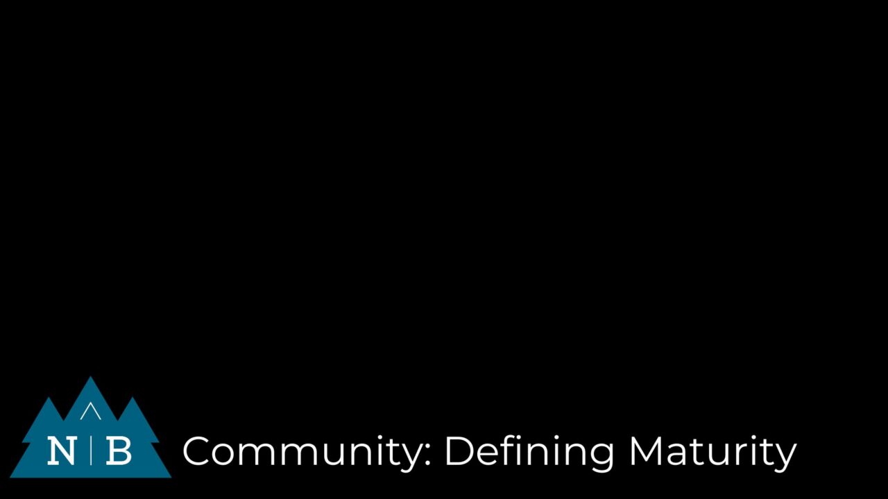 Community: Defining Maturity Image
